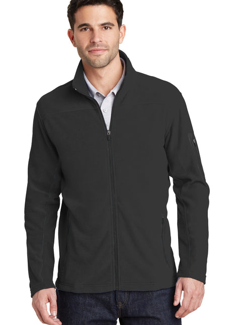 Port Authority® Summit Fleece Full-Zip Jacket. F233 - Black/ Black | Port Authority