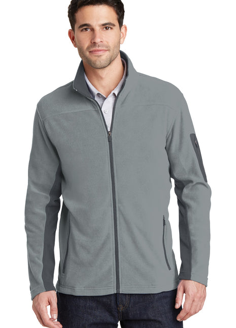 Port Authority® Summit Fleece Full-Zip Jacket. F233 - Frost Grey/ Magnet | Port Authority