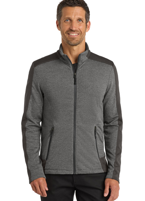 Port Authority ® Grid Fleece Jacket. F239 - Grey Smoke Heather/ Grey Smoke | Port Authority