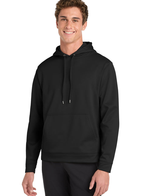 Sport-Tek® Sport-Wick® Fleece Hooded Pullover.  F244 - Black | Sport-Tek