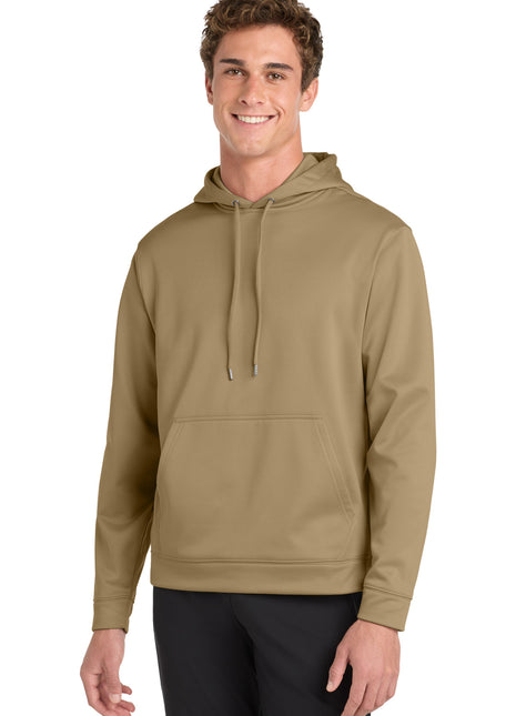 Sport-Tek® Sport-Wick® Fleece Hooded Pullover.  F244 - Coyote Brown | Sport-Tek
