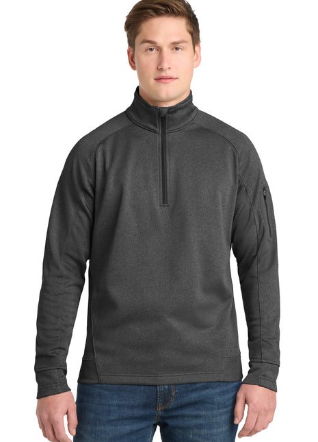 Sport-Tek® Tech Fleece 1/4-Zip Pullover. F247 - Graphite Heather | Sport-Tek