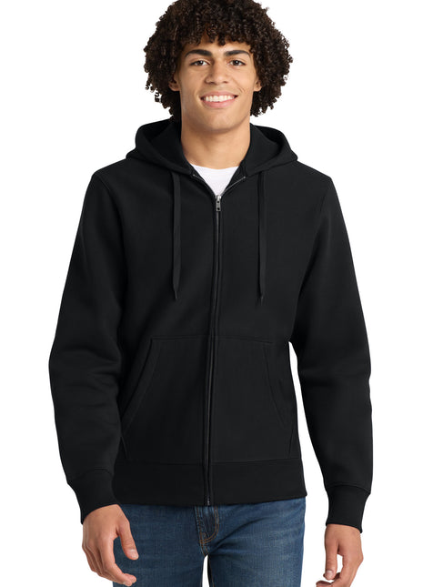 Sport-Tek® Super Heavyweight Full-Zip Hooded Sweatshirt.  F282 - Black | Sport-Tek