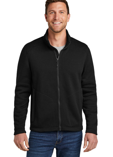Port Authority® Arc Sweater Fleece Jacket F428 - Deep Black | Port Authority