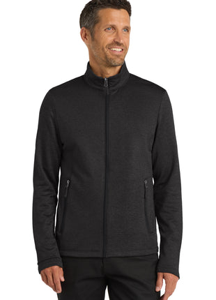 Port Authority ® Collective Striated Fleece Jacket. F905 - Deep Black Heather | Port Authority