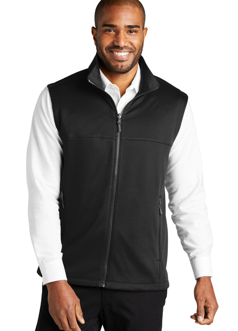 Port Authority® Collective Smooth Fleece Vest F906 - Deep Black | Port Authority