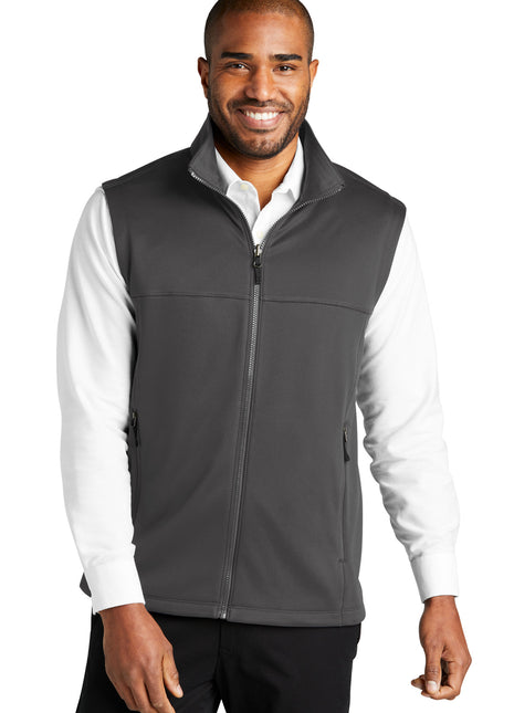 Port Authority® Collective Smooth Fleece Vest F906 - Graphite | Port Authority