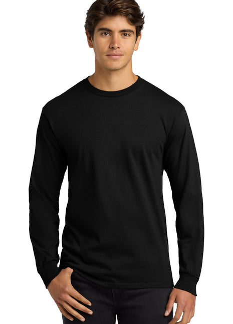 Gildan® - Ultra Cotton® 100% US Cotton Long Sleeve T-Shirt.  G2400 - Black | Gildan