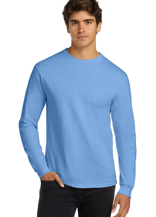 Gildan® - Ultra Cotton® 100% US Cotton Long Sleeve T-Shirt.  G2400 - Carolina Blue | Gildan