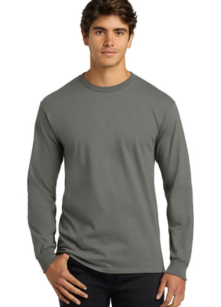 Gildan® - Ultra Cotton® 100% US Cotton Long Sleeve T-Shirt.  G2400 - Charcoal | Gildan