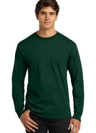 Gildan® - Ultra Cotton® 100% US Cotton Long Sleeve T-Shirt.  G2400 - Forest Green | Gildan