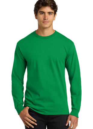 Gildan® - Ultra Cotton® 100% US Cotton Long Sleeve T-Shirt.  G2400 - Irish Green | Gildan