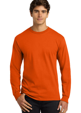Gildan® - Ultra Cotton® 100% US Cotton Long Sleeve T-Shirt.  G2400 - Orange | Gildan