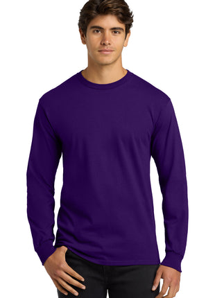 Gildan® - Ultra Cotton® 100% US Cotton Long Sleeve T-Shirt.  G2400 - Purple | Gildan