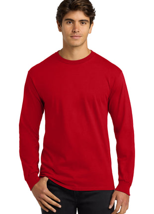 Gildan® - Ultra Cotton® 100% US Cotton Long Sleeve T-Shirt.  G2400 - Red | Gildan
