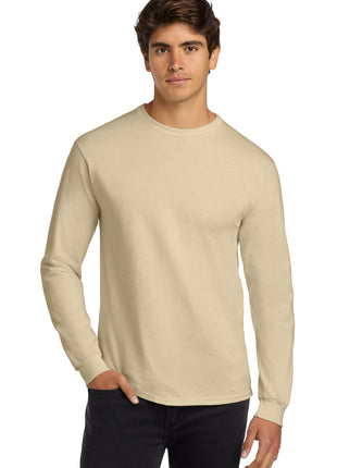 Gildan® - Ultra Cotton® 100% US Cotton Long Sleeve T-Shirt.  G2400 - Sand | Gildan