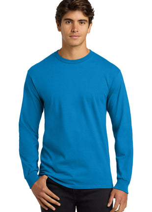 Gildan® - Ultra Cotton® 100% US Cotton Long Sleeve T-Shirt.  G2400 - Sapphire | Gildan