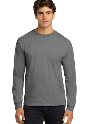 Gildan® - Ultra Cotton® 100% US Cotton Long Sleeve T-Shirt.  G2400 - Sport Grey | Gildan