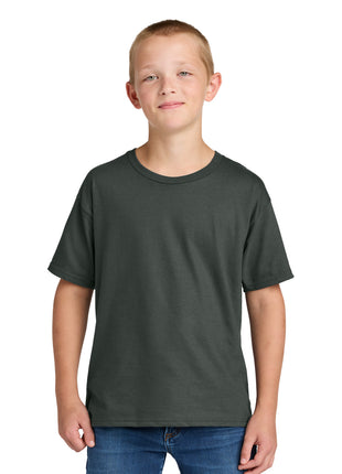 Jerzees Ultimate™ Youth Ring Spun T-Shirt IC46B - Charcoal Grey | Jerzees