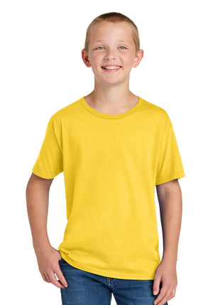 Jerzees Ultimate™ Youth Ring Spun T-Shirt IC46B - Island Yellow | Jerzees