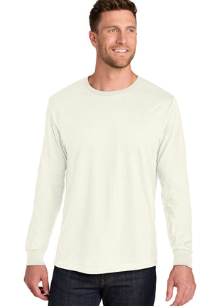 Jerzees Ultimate™ Unisex Ring Spun Long Sleeve T-Shirt IC46L - Sweet Cream Heather | Jerzees
