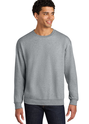 Jerzees Ultimate™ Unisex CVC Ring Spun Crewneck Sweatshirt IC48M - Athletic Heather | Jerzees