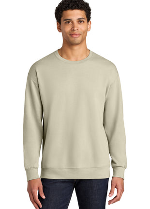 Jerzees Ultimate™ Unisex CVC Ring Spun Crewneck Sweatshirt IC48M - Putty | Jerzees