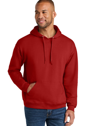 Jerzees Ultimate™ Unisex CVC Ring Spun Hooded Sweatshirt IC49M - True Red | Jerzees