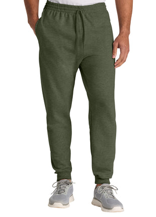 Jerzees Ultimate™ Unisex CVC Ring Spun Pocket Jogger IC50M - Military Green Heather | Jerzees