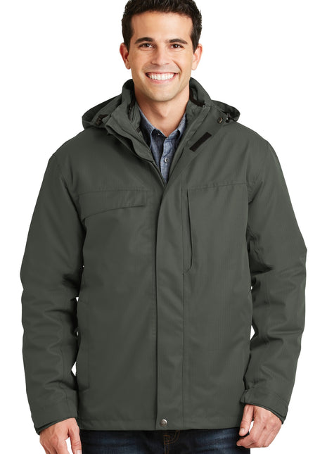 Port Authority® Herringbone 3-in-1 Parka. J302 - Spruce Green | Port Authority