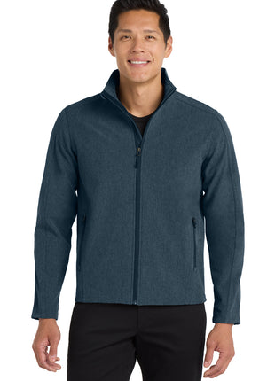 Port Authority® Core Soft Shell Jacket. J317 - Navy Heather | Port Authority