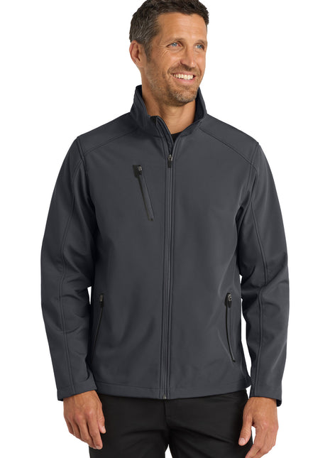 Port Authority® Welded Soft Shell Jacket. J324 - Battleship Grey | Port Authority