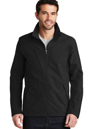 Port Authority® Back-Block Soft Shell Jacket. J336 - Black/ Black | Port Authority
