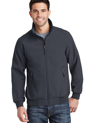 Port Authority® Soft Shell Bomber Jacket. J337 - Battleship Grey | Port Authority