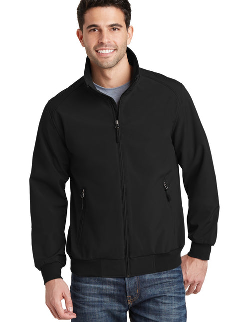 Port Authority® Soft Shell Bomber Jacket. J337 - Black | Port Authority