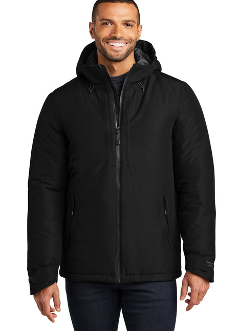 Port Authority® Venture Waterproof Insulated Jacket J362 - Deep Black | Port Authority