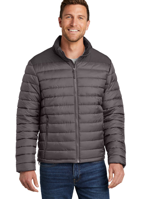 Port Authority® Horizon Puffy Jacket J364 - Deep Smoke/ Grey Smoke | Port Authority