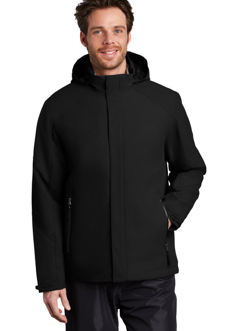 Port Authority ® Insulated Waterproof Tech Jacket J405 - Deep Black | Port Authority