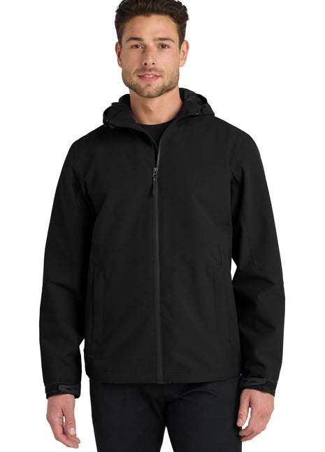 Port Authority ® Tech Rain Jacket J406 - Deep Black | Port Authority
