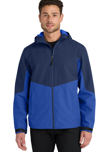 Port Authority ® Tech Rain Jacket J406 - Estate Blue/ Cobalt Blue | Port Authority