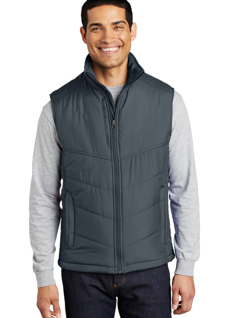Port Authority® Puffy Vest. J709 - Dark Slate/ Black | Port Authority