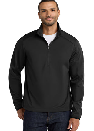 Port Authority® Active 1/2-Zip Soft Shell Jacket. J716 - Deep Black | Port Authority