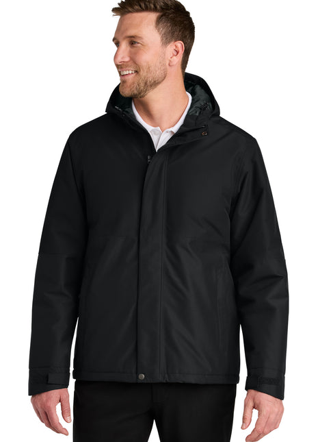 Port Authority® Insulated Heavy Ripstop Jacket J721 - Deep Black | Port Authority