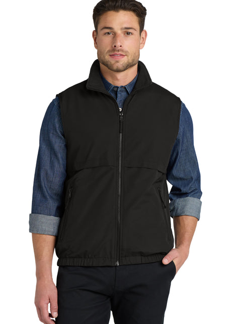 Port Authority® Reversible Charger Vest. J7490 - True Black | Port Authority