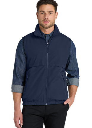 Port Authority® Reversible Charger Vest. J7490 - True Navy | Port Authority