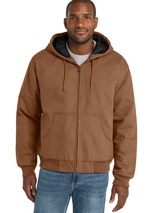 CornerStone® - Duck Cloth Hooded Work Jacket.  J763H - Duck Brown | CornerStone