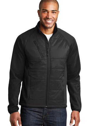 Port Authority® Hybrid Soft Shell Jacket. J787 - Deep Black | Port Authority