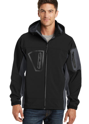 Port Authority® Waterproof Soft Shell Jacket.  J798 - Black/ Graphite | Port Authority