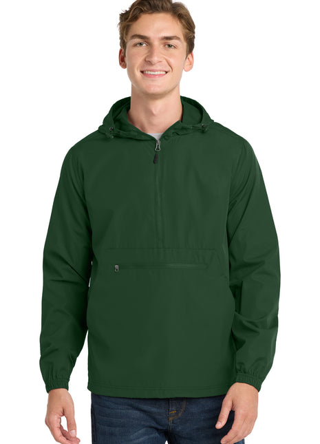 Sport-Tek ® Packable Anorak. JST66 - Forest Green | Sport-Tek