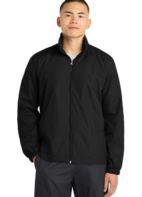 Sport-Tek® Full-Zip Wind Jacket. JST70 - Black | Sport-Tek